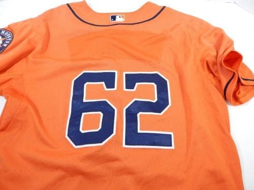 2013-19 Houston Astros 62 Játék Használt Narancssárga Mez Névleges Eltávolított 48 DP25528 - Játék Használt MLB Mezek
