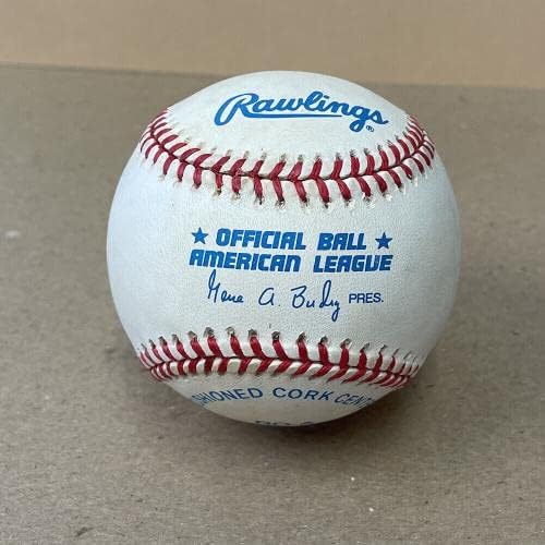 Ron Guidry Aláírt OAL Budig Baseball Automatikus B&E Hologram - Dedikált Baseball