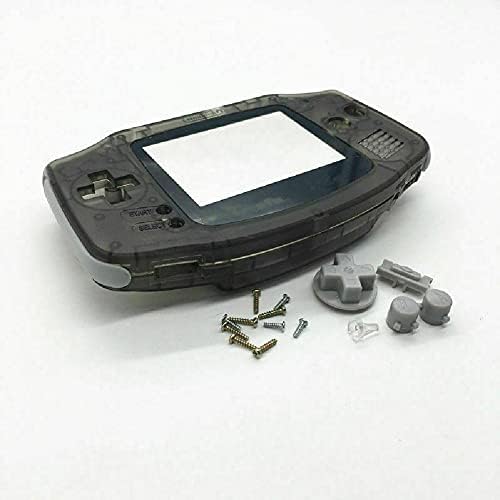 DAGIJIRD Átlátszó Fekete Konzol Teljes Ház Shell Gombot Egyértelmű Javítás Esetben a Gameboy Advance