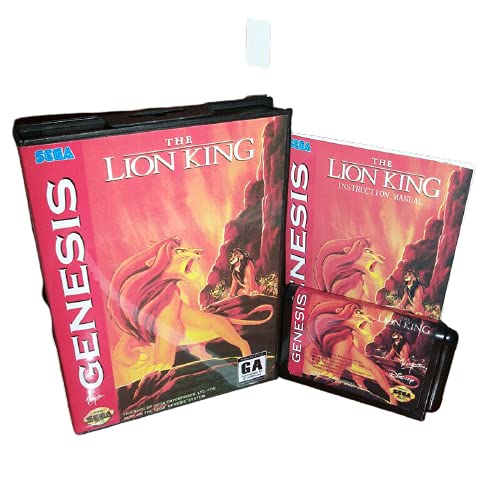 Aditi Lion King MINKET Fedél Mezőbe, majd Kézikönyv Sega Megadrive Genesis videojáték-Konzol 16 bit MD Kártya (USA EU Esetében)