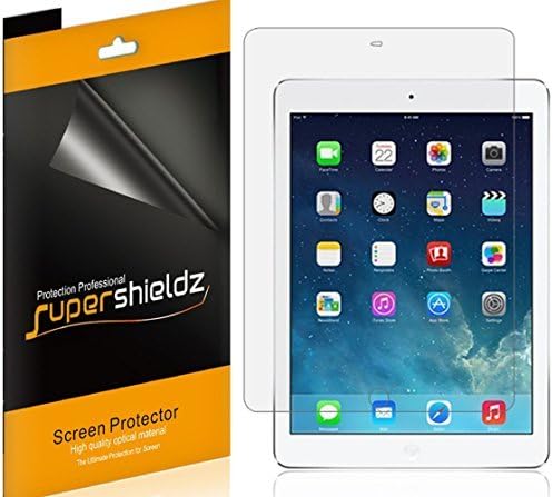 (3 Csomag) Supershieldz Célja, Apple iPad 2, iPad Air 1 (9,7 hüvelykes) képernyővédő fólia, Tükröződésmentes, valamint Anti