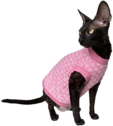 Kotomoda Macska póló Rózsaszín Tavasszal Sphynx, meztelenül, macskák (Nagy)