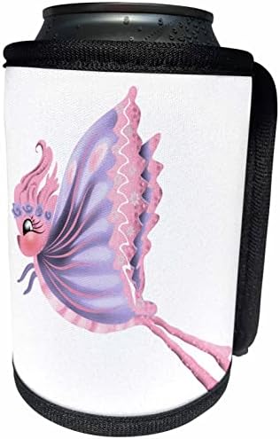3dRose Aranyos Rózsaszín, Lila Repülő Pillangó Illusztráció - Lehet Hűvösebb Üveg Wrap (cc_354852_1)