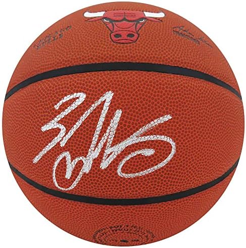 Zach lavine, mr Aláírt Wilson Chicago Bulls Logó NBA Kosárlabda (Fanatikus) - Dedikált Kosárlabda