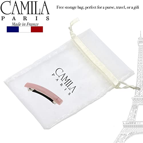 Camila Párizs CP3454 francia Haj Hajcsat Klip Lányoknak Rózsaszín, Gumírozott Fém Csattal-Erős tartás Tartás Haj Klipek a