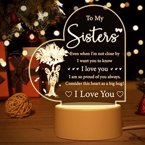 Nővérem Ajándékok - Nővérek Ajándékok a Húgom, Éjszakai Fény Ajándékok Nővér, a Legjobb Születésnapi Ajándék Nővér, Karácsony