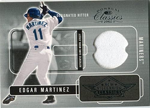 Edgar Martinez 2002 Donruss Játék Kopott Jersey-Kártya /400 - MLB Meccset Használt Mezek