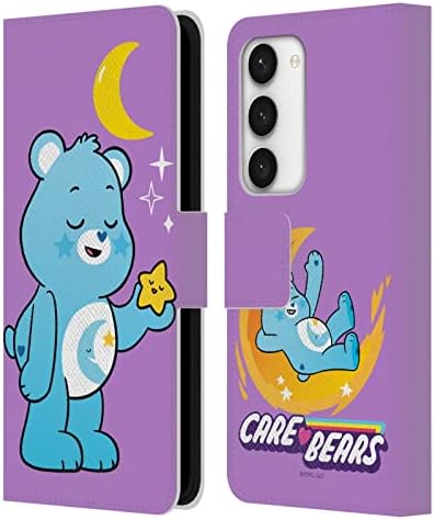 Fejét az Esetben Minták Hivatalosan Engedélyezett Care Bears Esti Karakter Bőr Könyv Tárca burkolata Kompatibilis a Samsung