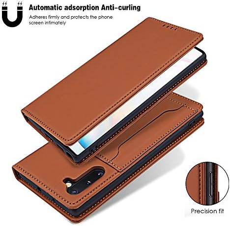 Galaxy Note 10, a Galaxy Note 10 Tárca burkolata, Mágneses Stand Flip védőburkolat Bőr Flip Cover Erszényt ID & Hitel Kártya