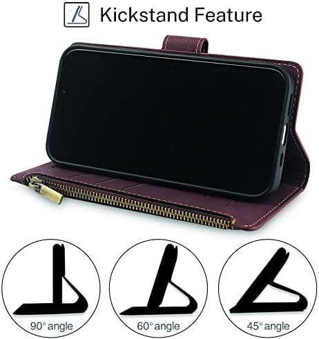 Antsturdy Samsung Galaxy A52 5G & 4G Tárca az Esetben,PU Bőr Folio Flip Védő Fedél csuklópánt [RFID-Blokkoló] [Cipzár Poket]