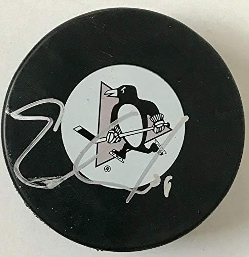 ERIC GODDARD (Pittsburgh Penguins) aláírt Hivatalos NHL logó puck - Dedikált NHL Korong