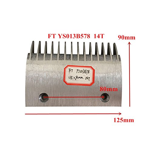 10db/Csomag FT YS013B578 Mozgólépcső Fésűje Lemez Alumínium L125 W90 Telepíteni Méret 80mm 14T