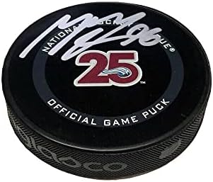 MIKKO RANTANEN Aláírt Colorado Avalanche 25. Jubileumi Hivatalos Játék Puck - Dedikált NHL Korong