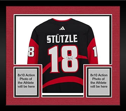 Keretes Tim Stutzle Ottawa Senators Dedikált 2022-23 Fordított Retro Adidas Hiteles Jersey - Dedikált NHL-Mezek