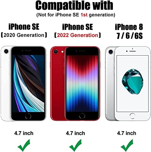 YZB Kompatibilis az iPhone 6 6 7 8 Esetben, iPhone SE 3 2022/iPhone SE 2 2020 Nyomja Buborék Fidget Játék, stresszoldó 3D