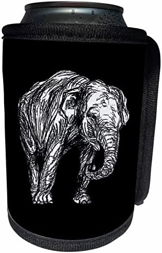 3dRose képregény Stílus Vektor Művészeti Elefánt Illusztráció. - Lehet Hűvösebb Üveg Wrap (cc-370976-1)