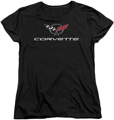 Az A&E Tervek Hölgyek Chevy T-Shirt Corvette Jelkép Póló