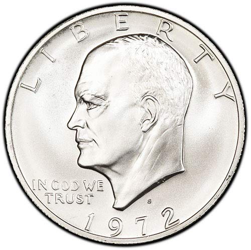 1972 S Ezüst BU Eisenhower Dollár Választás Uncirculated MINKET Menta