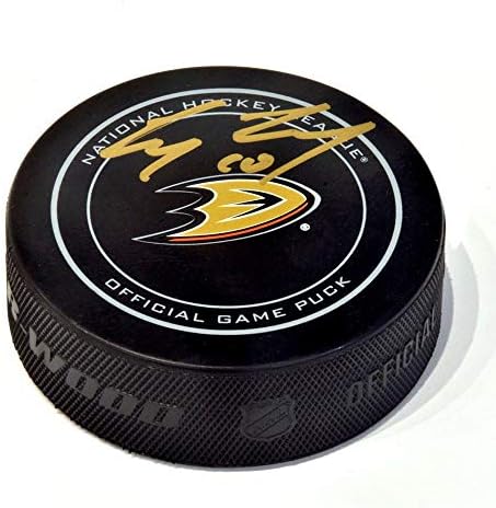 Corey Perry Anaheim Ducks Aláírt Hivatalos Játék Puck - Dedikált NHL Korong