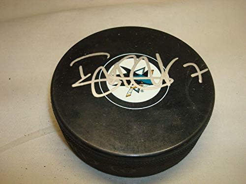 Brad Stuart Aláírt San Jose Sharks Hockey Korong Dedikált 1A - Dedikált NHL Korong
