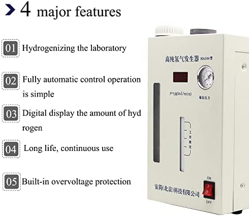 NEWTRY HA500 Automatikus 500ml/perc Nagy Tisztaságú 99.999% H2-Hidrogén Generátor, Gáz Gép (110V)