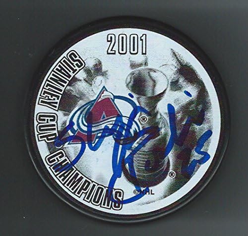 Shjon Podein Aláírt Colroado Lavina 2001-Ben Stanley-Kupa Bajnoki Puck - Dedikált NHL Korong